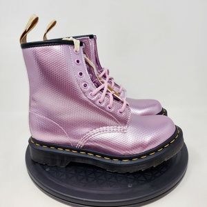 Dr. Martens 1460 Vegan Pink Metallic Boots